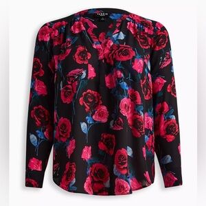 NWT Torrid Harper Long Sleeve Blouse